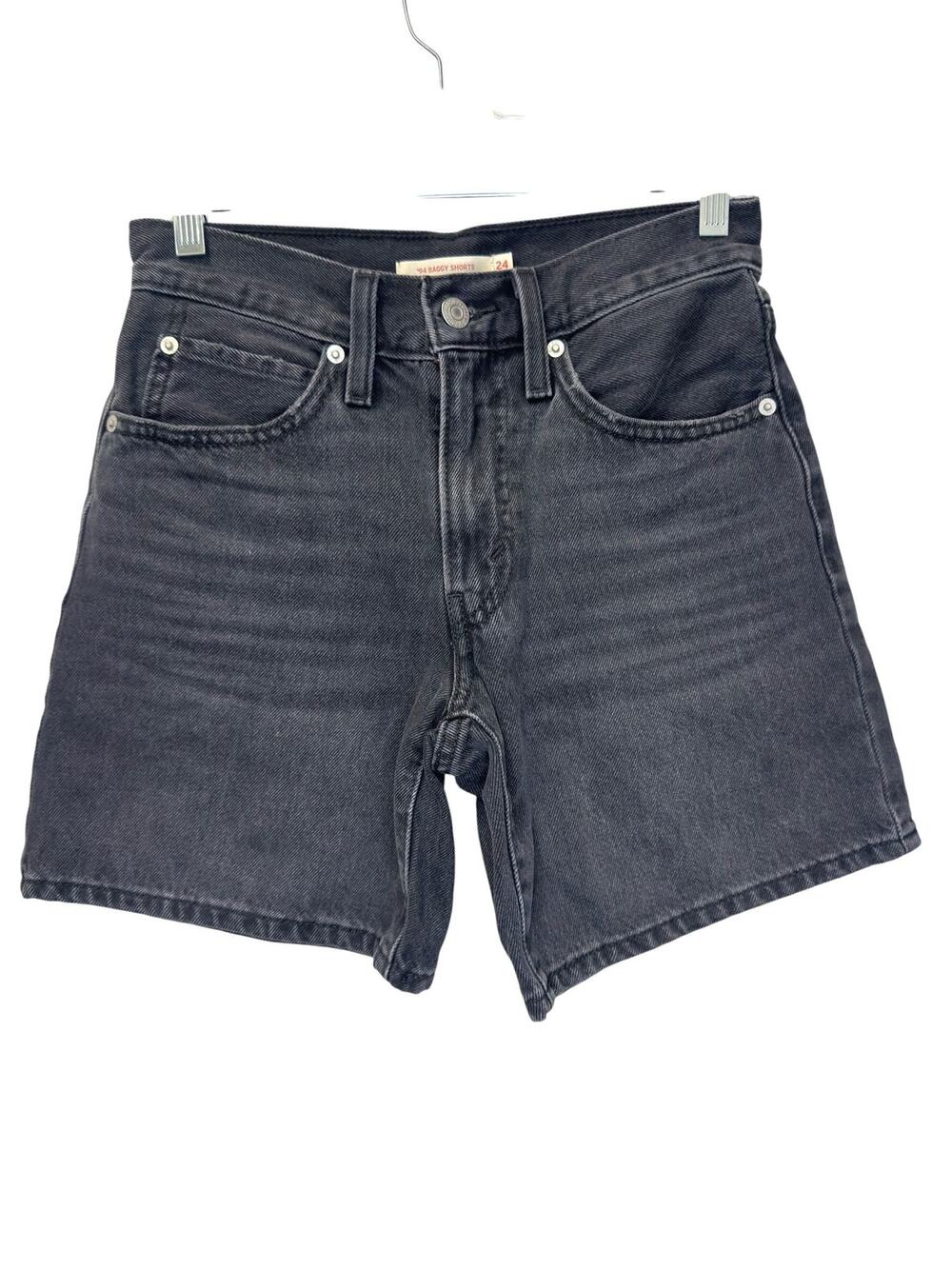 Levi's '94 Baggy Shorts Women Washed Black Size 24